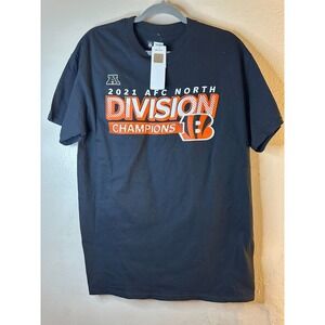 Cincinnati Bengals AFC North Conference Champions 2021 Mens Large T shirt NFL